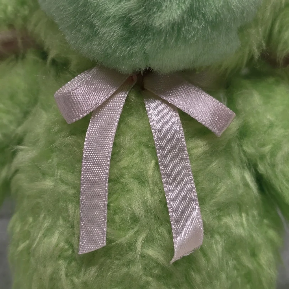 Vintage Commonwealth Green Lamb Sheep Pink Ears & Ribbon 9
